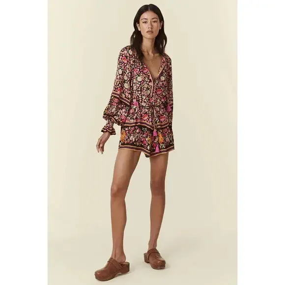 Spell & The Gypsy Collective Impala Lily Floral Boho Romper Night Blossom XL